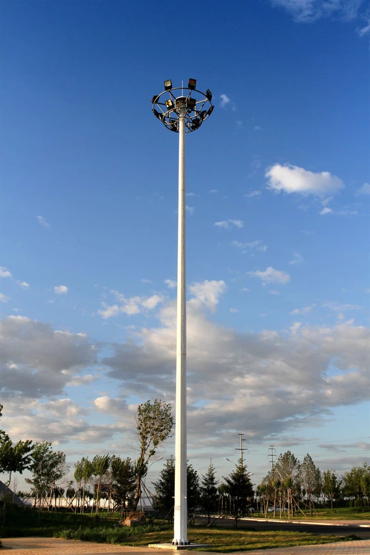 China Manufacturer Good Quality Galvanized High Mast Light For Stadium Outdoor Lighting