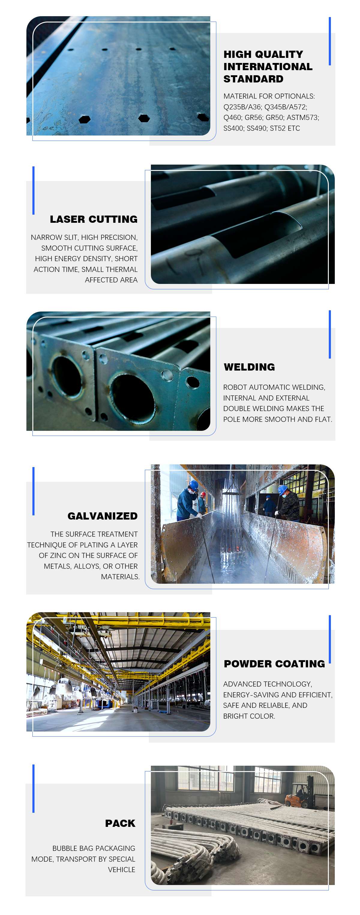 Galvanized Light Pole Galvanized Light Pole
